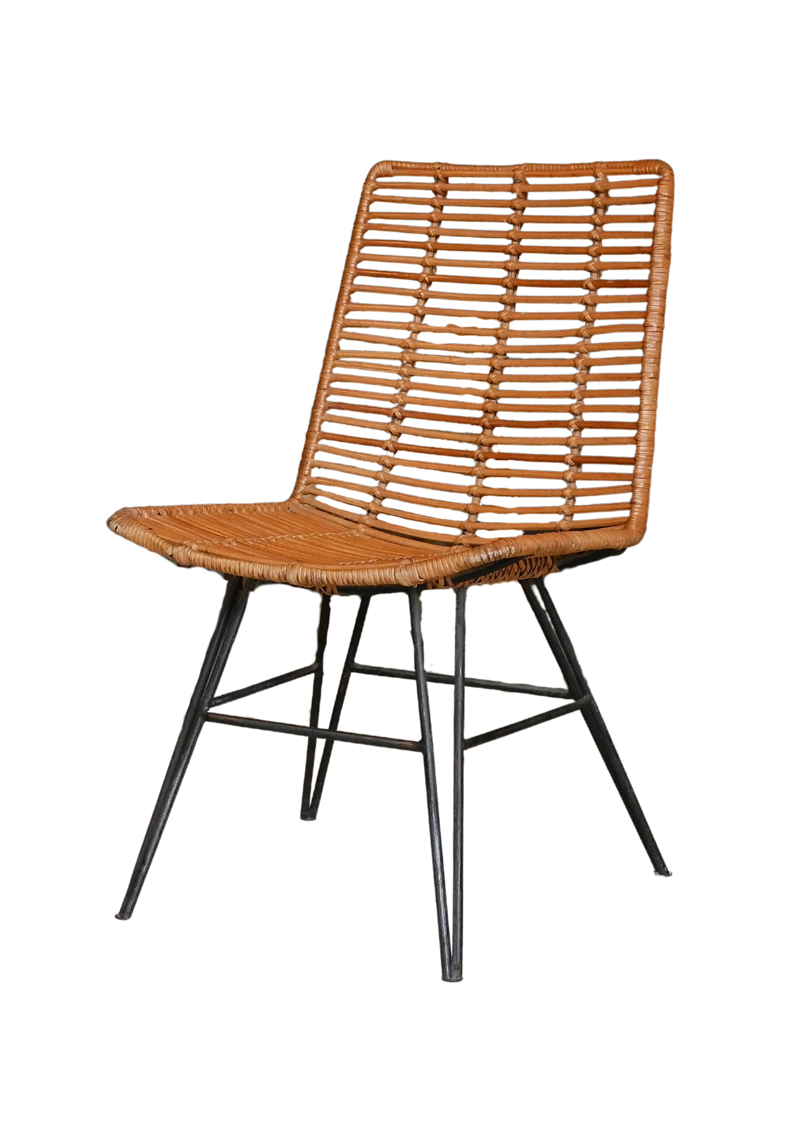 TRELLIS RATTAN DINING CHAIR