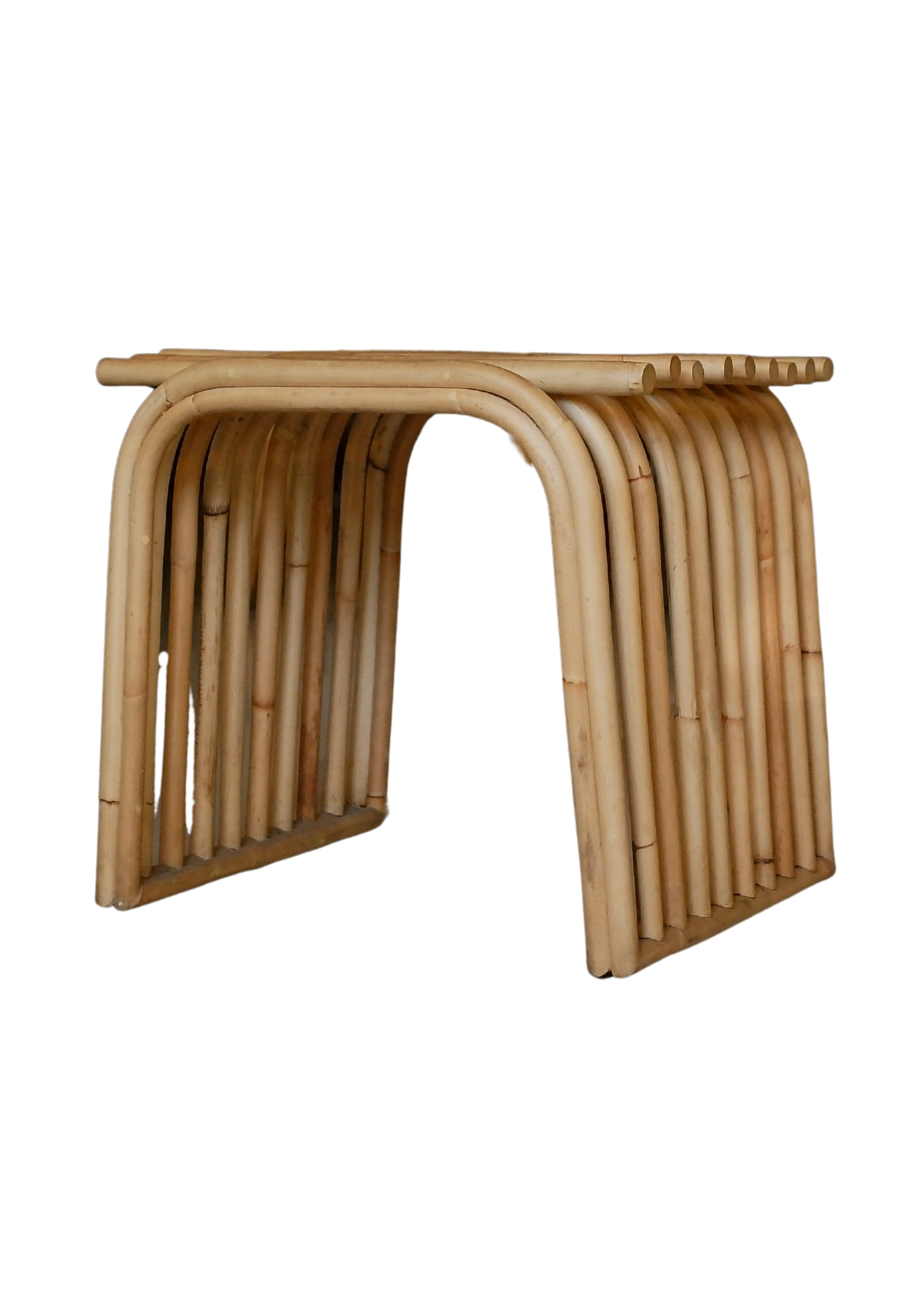 STURDY RATTAN STOOL